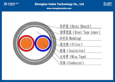 0.6/1KV Armoured 1.5~1000mm2 2 Cores LV Steel LV Wire Cable(Power Cable)  （CU/PVC/XLPE/STA/NYBY/N2XBY)