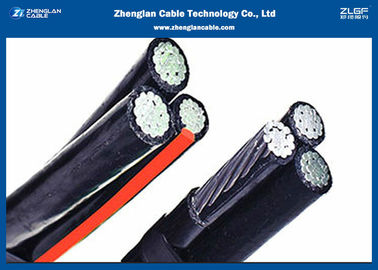 0.6/1KV Low Voltage JK Wire / ABC Bundled Cable/Overhead Cable with 2 Cores XLPE Insulated and one core Bare