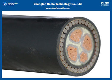 0.6/1KV Low Smoke Zero Halogen Cables / Four Cores Armoured Power Cables With XLPE Insulation