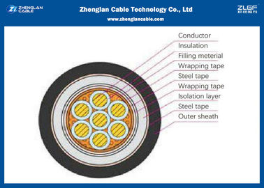 PVC Insulation Power And Control Cable , 7 Cores Copper Wire Armoured Cable