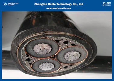 8.7/15KV MV 3C Armoured Power Cable CU / AL Material XLPE Insulated Cable