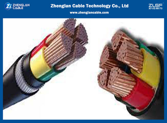 0.6/1KV CU/XLPE/PVC/SWA/PVC Low Voltage Power Cable 4x70sqmm ISO 9001:2015