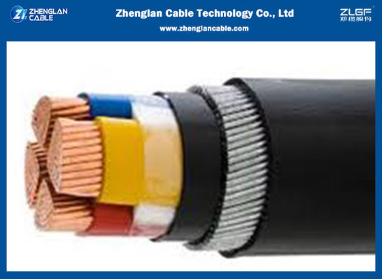CU/XLPE/PVC/SWA/PVC Low Voltage Power Cable 4x50sqmm ISO 9001 2015