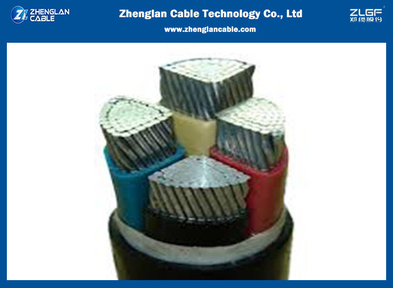 XLPE 4 Cores Aluminium Underground Cable Low Voltage Power Cable Armoured