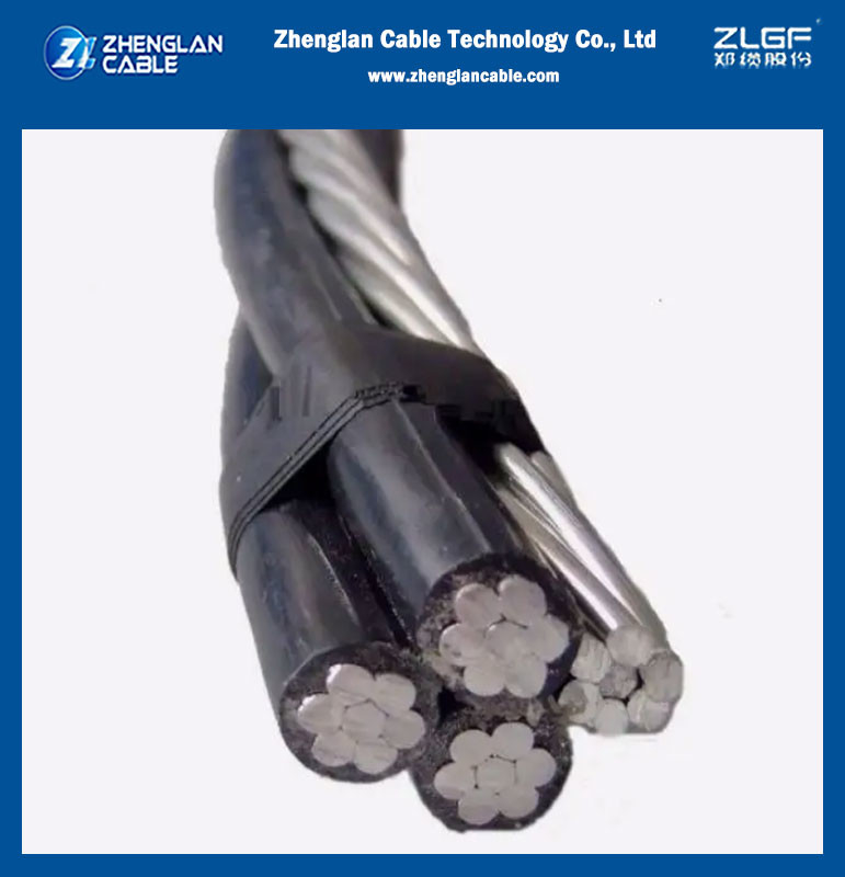 1kv Quadruplex Service Drop Cable Aluminum Overhead Insulated Cable Abc