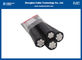 ABC 0.6/1kv Overhead Insulated Cable AAC/XLPE+AAAC/XLPE 3Cx35+NA25sqmm