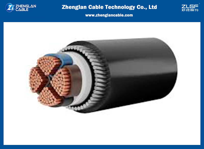 Zero Cable 0.6/1KV 4 Core 75sqmm Low Smoke Zero Halogen Cables Armoured Copper XLPE