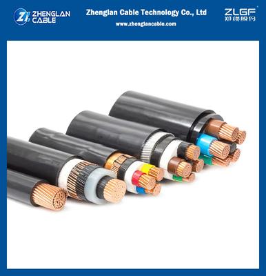 Medium Voltage XLPE Insulated Power Cable N2XSY/NA2XSY Copper Wire / Tape Screened PVC Outer Sheath DIN VDE 0276-620