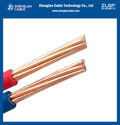 PVC Insulated Wires Conductor Class 2 CU/PVC BV 10 16 25 35sqmm Building Wire And Cable IEC 60228 60227-3 IEC 60227-1