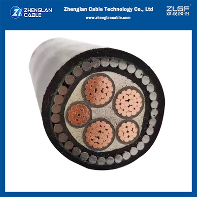 0.6/1kv XLPE Insulated SWA Armored Cable 3+2core Cu/xlpe/pvc/swa/pvc 3x25+2x16mm2 IEC60502-1 / IEC60228