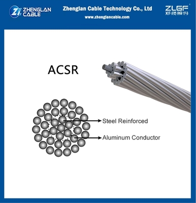 ACSR  Bare Conductor Aluminum Conductor Steel Reinforced 120/20mm2 AL26/2.44 ST7/1.90 BS215