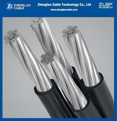LV ABC CAAI CABLE 0.6/1KV 2x35+16+NA25mm²IEC60502-1 Overhead Insulation Cable Aluminum Cable XLPE Insulation