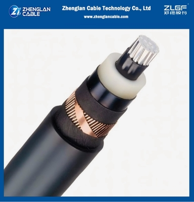 8.7/15kv Medium Voltage Power Cable YJLSV1x185/25mm2AL/SC/XLPE/SC/PVC/CWS/CTS/PVC IEC 60502-2