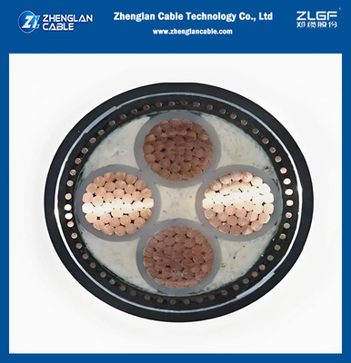 4 Cores Power Cable 95mm2  CU/AL Conductor  Insulation PVC/XLPE Voltage Rating 0.6/1kV And 1.9/3.3kV With PVC Insulation