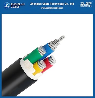 Low Voltage Aluminum Cable YJLV multi core 0.6/1kv AL/XLPE/PVC 4X120mm2 aluminum conductor xlpe insulated pvc sheath 