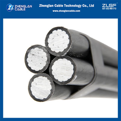 Low Voltage Self Supporting Aerial Bundled Cable ABC 3x25+54.6mm2 with AAC/XLPE and AAAC/XLPE Conductors
