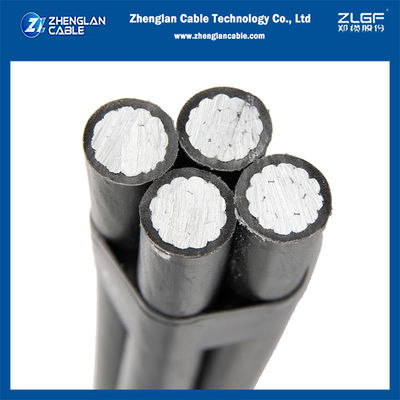 1KV Overhead Insulated Cable XLPE Insulated Aerial Bundled Cable 4x16mm2 NFC33-209 from Factory