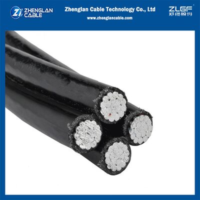4x70mm2 0.6/1KV AAC/XLPE (LXS) Aerial Bundled Cable NFC 33-209 Overhead Insulated Cable for Energy Distribution