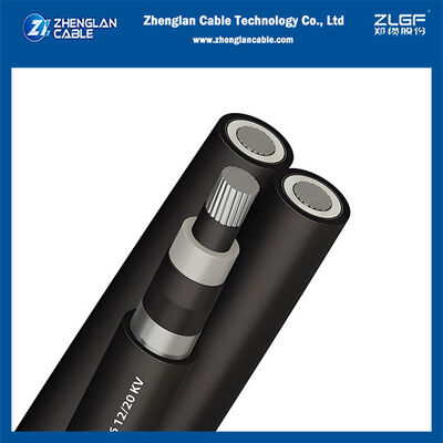 18/30KV 3x1x150mm2 Câble aluminium tripolaire HTA  torsadé XLPE isolé, gainé PE