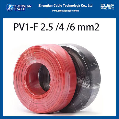 PV1-F Solar Cable 1×4mm² EN 50618 TÜV Certified Photovoltaic DC Cable for Solar Plants