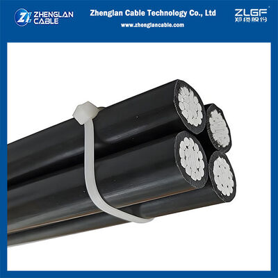 1kV ABC Aerial Bundled Cable 4×25 NFC33-209 LV Overhead Bundled Conductor without Supporting Core