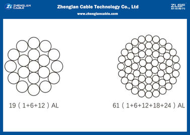 Overhead Bare Aluminum Power Cable , 18.4mm2 AAAC Conductor IEC 61089 Standard Code:16-1250