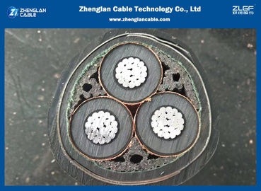8.7 - 15KV Steel Tape Armored Medium Voltage Power Cables Custom Out Sheath Color