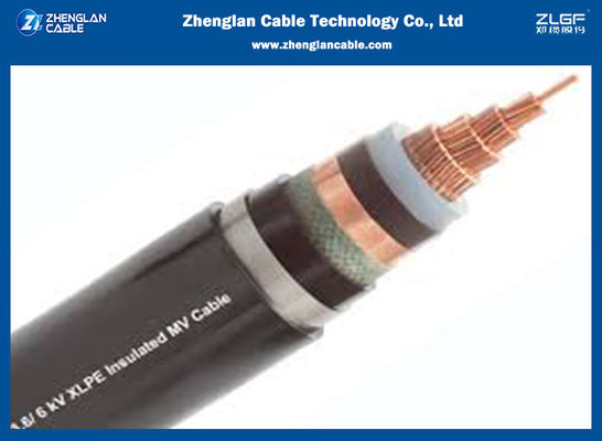 Monoconductor 15 KV 100% SWA/STA/ XLPE Insulated Power Cable 1x50sqmm IEC60502-2