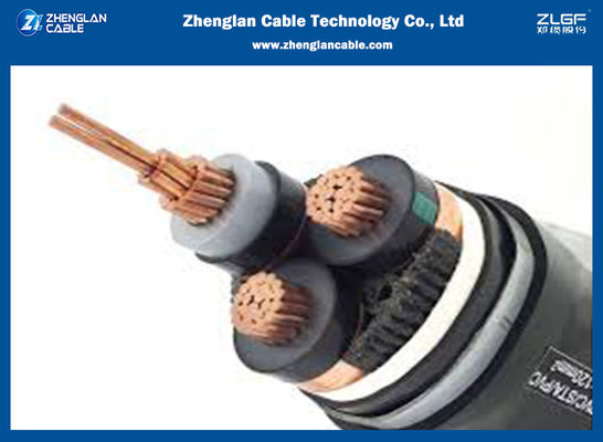 33KV Cu XLPE SWA/STA PE Medium Voltage Power Cables 3x75 SQMM