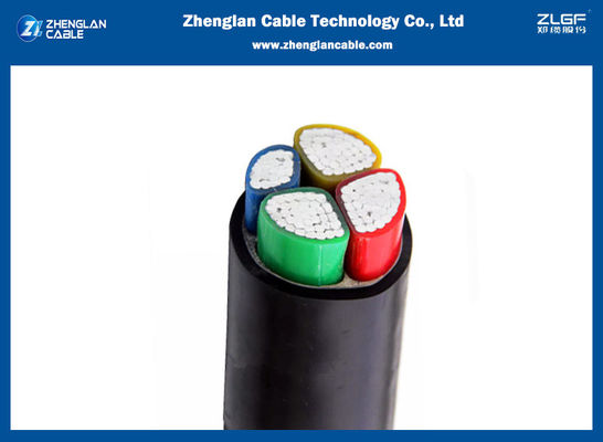 1.1kv NAYY Al-Pvc-Pvc Aluminum LV Low Voltage Power Cable Unarmored 3x50+1x25mm2