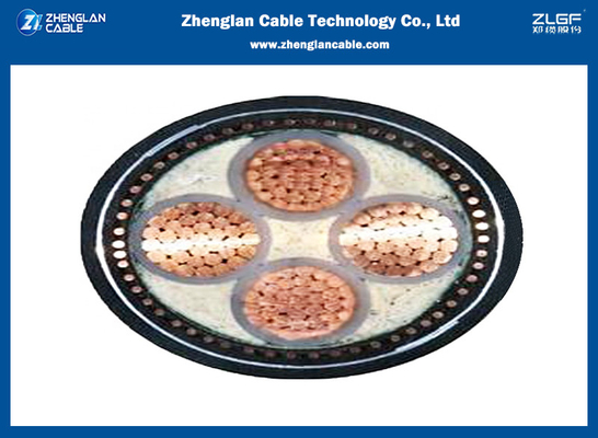 0.6/1KV 4 Core Low Voltage XLPE PVC Cable CU/XLPE/PVC 4x50sqmm IEC60502-1