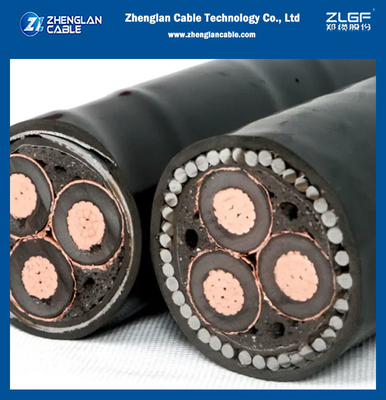 33kv SWA LSZH Sheathed Copper Cable Armoured Power Cable BS 7835 3x95sqmm
