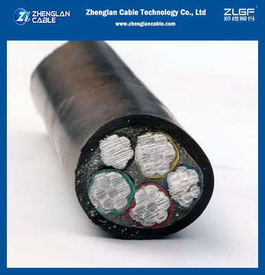 Aluminum Core Pvc Insulated Pvc Sheathed LV Power Cable 1kv 4x50+1x25mm2