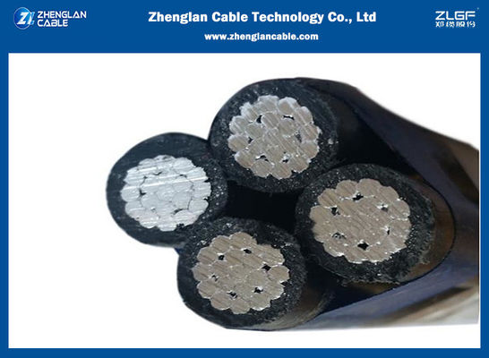 AAC Conductor XLPE Fully Insulated 1kv Four Core ABC Cable