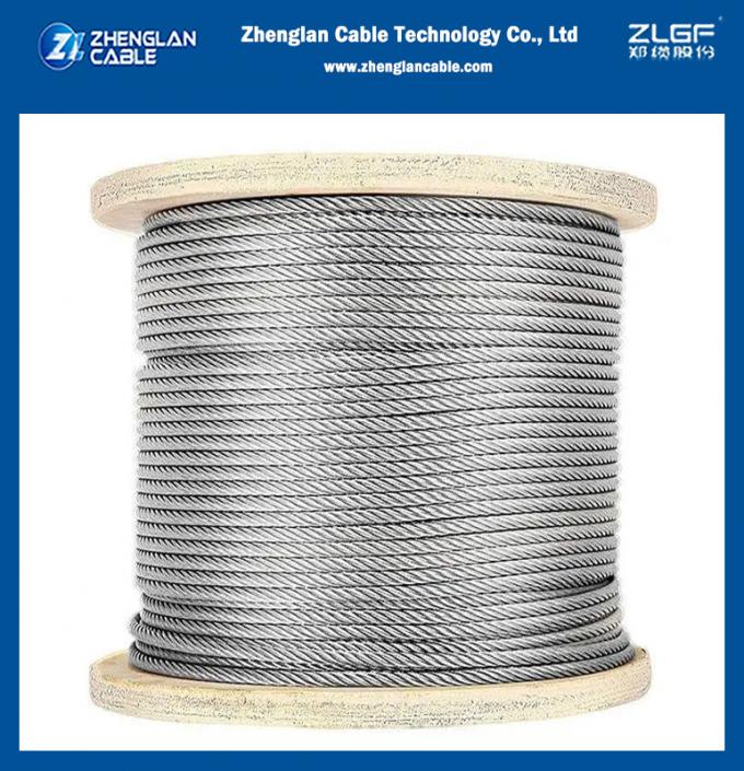 Gsw 50mm2 Galvanized Steel Strand Overhead Bare Conductor Astm A363